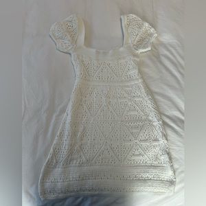 ZARA crochet mini dress!